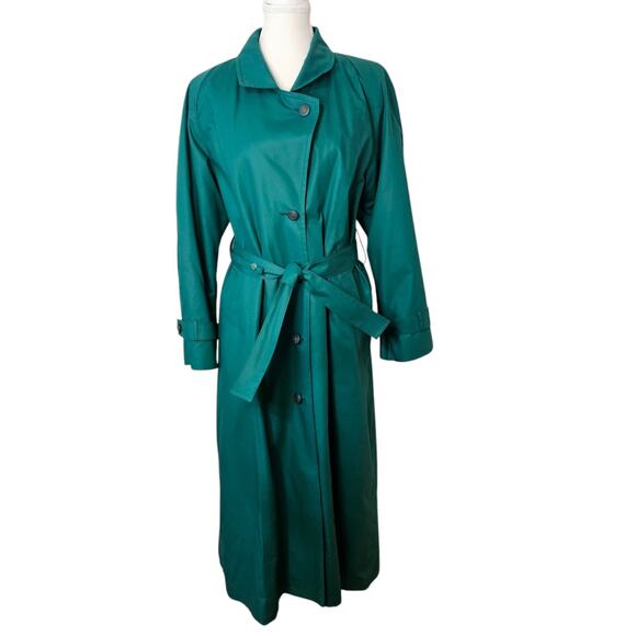 London Fog Womens Size 12 Regular Trench Coat Vintage Zip Out Lining Excellent - Picture 1 of 15